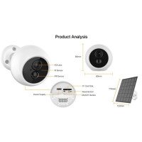 Wondsar 2K Solar IP Camera Outdoor Wireless Camera