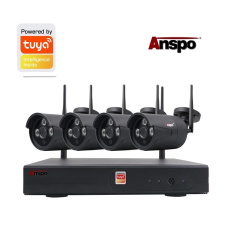 Anspo 4CH TUYA APP smart CCTV Wireless IP Camera