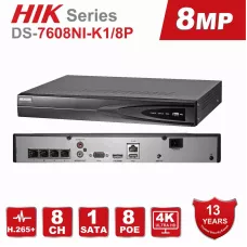 NVR 8 Channel POE Hikvision